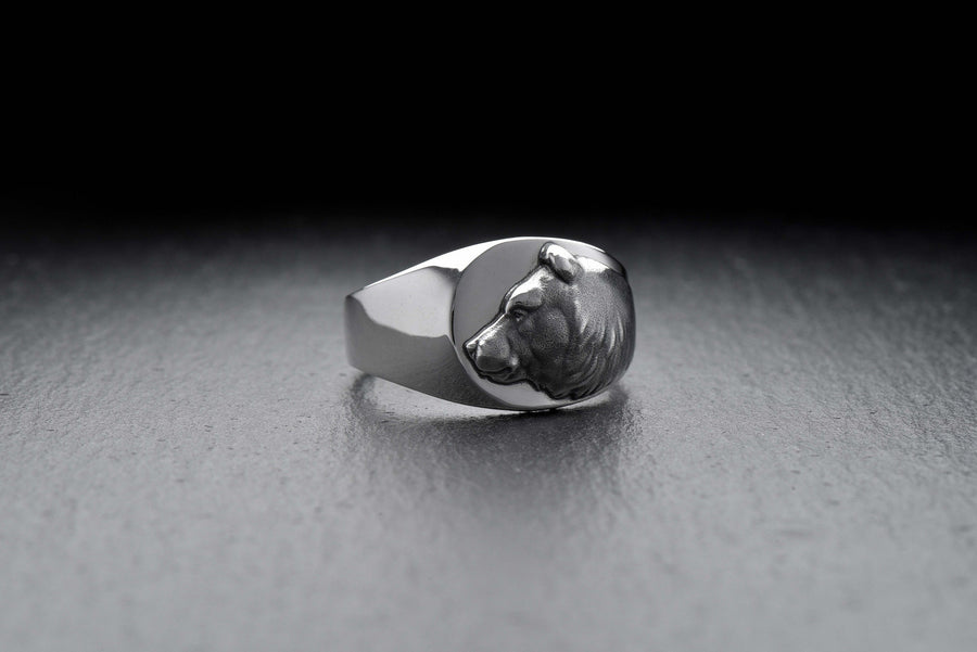 Signet ring	men's jewelry	silver signet ring	animal silver ring	signet silver ring	men ring	men jewelry	jewelry for men (etsy image id: 4122431055)