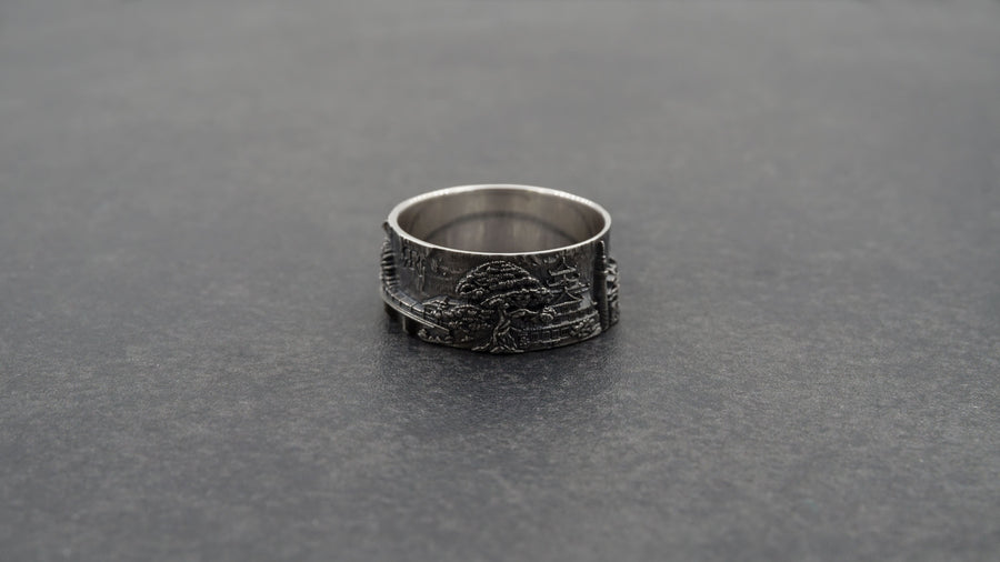 Japan ring	Samurai ring	Japan souvenir	Kawaii Ring	Tokyo Skyline	City ring	anniversary gift	artery jewelry	cityscape ring	Anime ring	sterling silver ring	Japan cityscape	Japan jewelry (etsy image id: 7309553697)