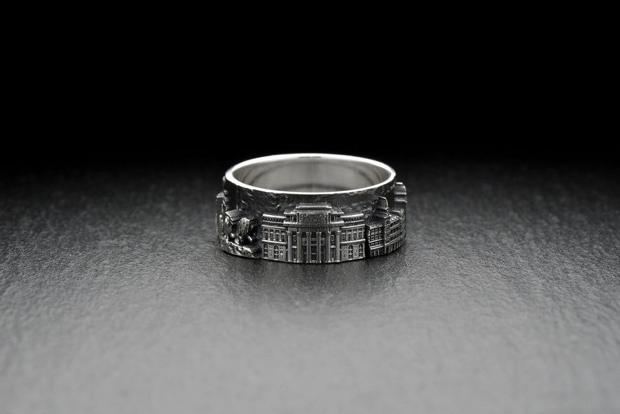 Sterling Silver Madrid Cityscape Ring: Handmade Spain Souvenir (etsy image id: 7322742003)