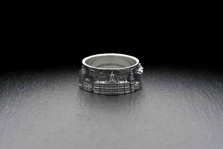 amsterdam ring	cityscape ring	amsterdam cityscape	traveler ring	Custom City Ring	city ring	abroad gift	study abroad gift	wedding gift	statement ring	anxiety ring	skyline ring	ring with city (etsy image id: 7309937379)