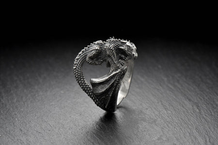 dragon ring	dragon rings	dragon jewelry	dragon ring silver	dragon ring women	fairy ring (etsy image id: 4149340061)