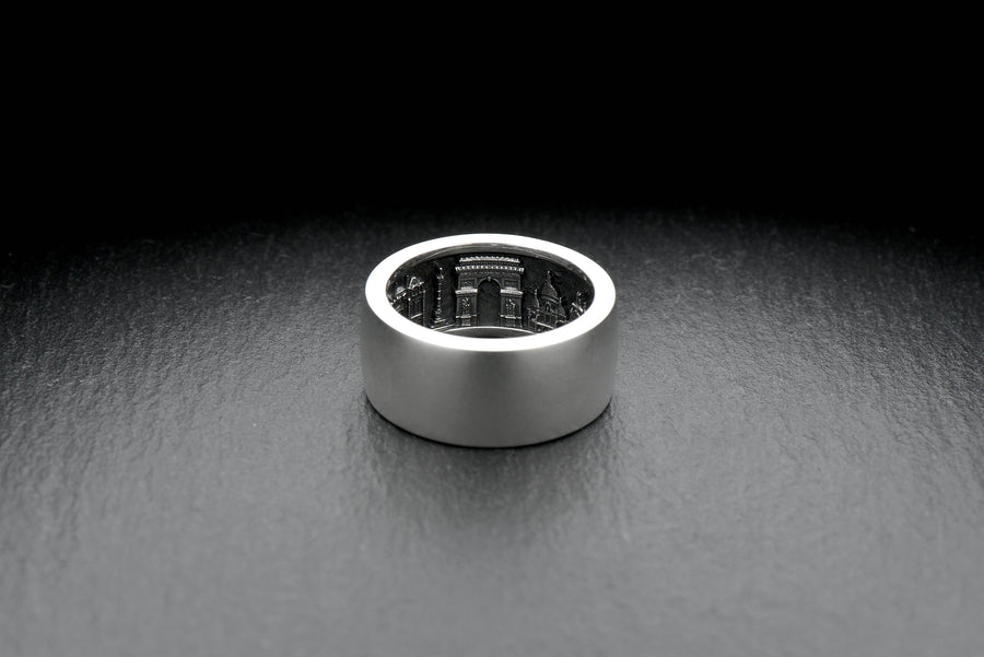 Sterling Silver Paris Cityscape Ring: Secret Compartment Traveler Jewelry (etsy image id: 7261983662)