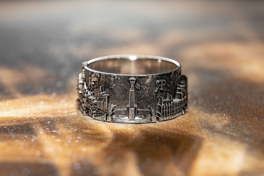 Budapest Cityscape		Statement Rings	Homesick	Skyline Rings	City ring	anniversary gift	ring City (etsy image id: 7335881414)