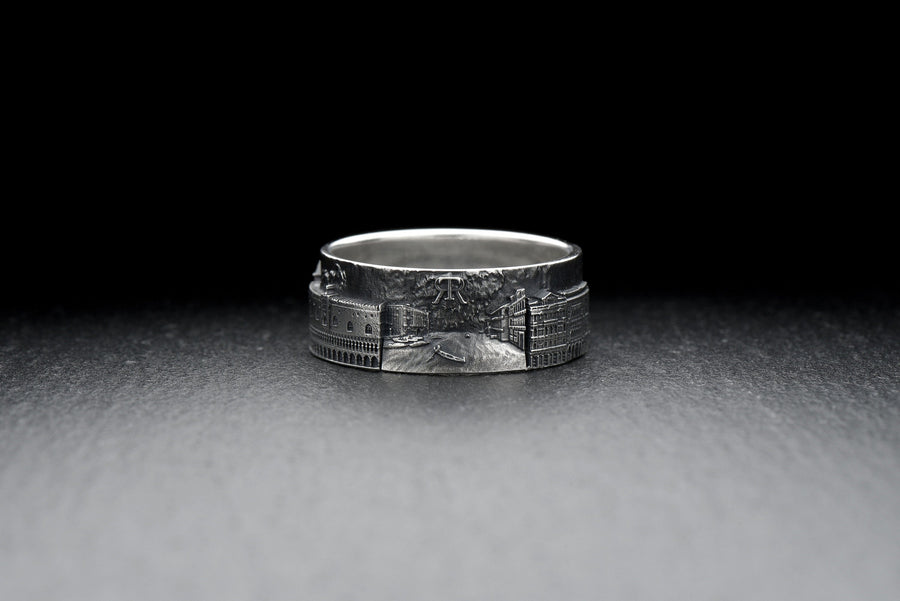 Venice Cityscape, Venice ring, Vintage Venice ring, Venice Skyline ring, Italian jewelry souvenir, Grand Canalazzo memory, Venice souvenir, Cityscape ring, Venice skyscape, Architecture jewelry, Italy lover gift, Venice landmarks, Venice watch places (etsy image id: 7262011404)