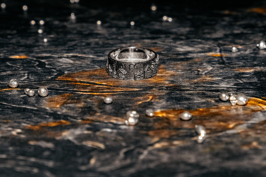 men jewelry	silver ring	Barcelona cityscape	Barcelona ring	Vintage Barcelona	Sagrada Familia	Barcelona-Ring	Bague Barcelone	Spain souvenir	Barcelona souvenir	barcelona	cityscape ring	Shekhtwoman (etsy image id: 7309911489)