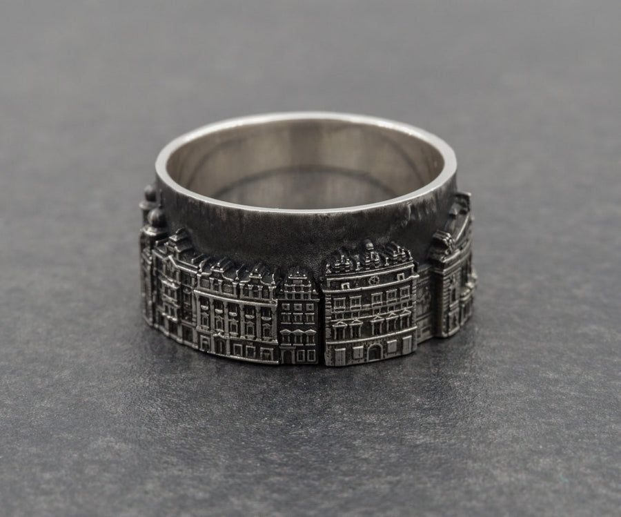 Plzen	Vintage jewelry	Plzen ring	bague tchèque	Tschechischer Ring	czech cityscape Pilsen	Ring Pilsen (etsy image id: 7261972384)