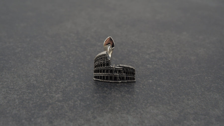 Rome Earring	Silver earring	Rome travel	Rome souvenir	Travel jewelry	souvenir pendant	Coloseum (etsy image id: 5744097993)