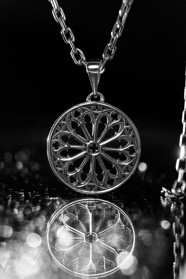 Handcrafted Celtic necklace | Medieval jewelry | Cathedral Pendant | Gothic jewellery | Classic goth gift | Vintage gift (etsy image id: 4163842682)