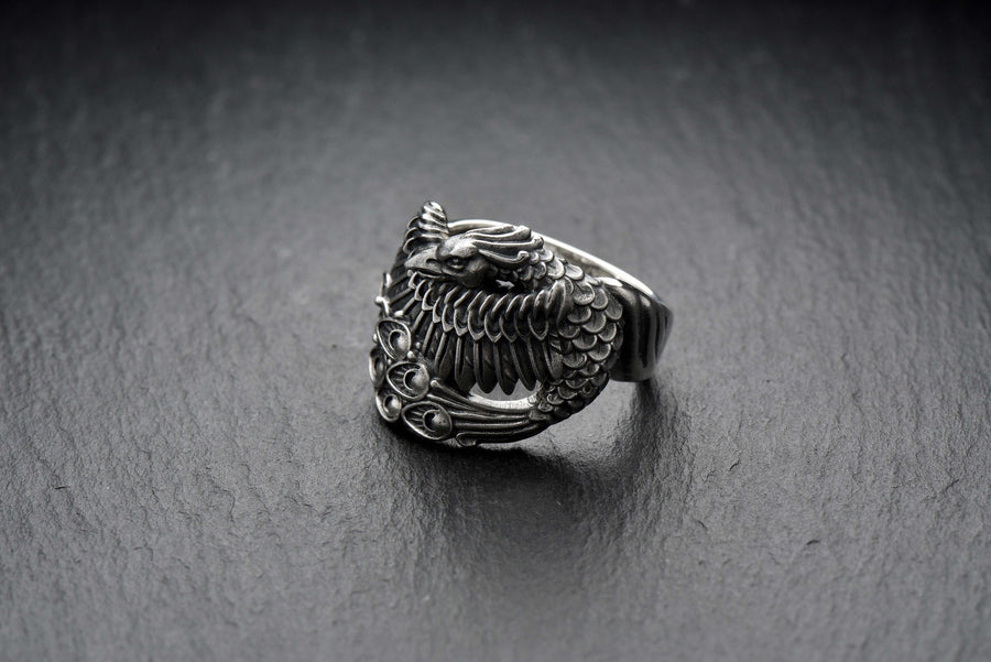 Unlock the mystery of the firebird with our exquisite silver ring. (etsy image id: 7048160123)