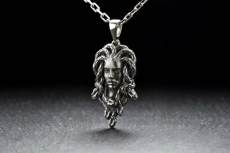 medusa necklace	medusa pendant	sterling silver	medusa jewelry	gorgon pendant	gorgon necklace	gorgon jewelry	greek mythology	medusa headpiece	medusa head	snake	mythology	medusa art (etsy image id: 4170288253)