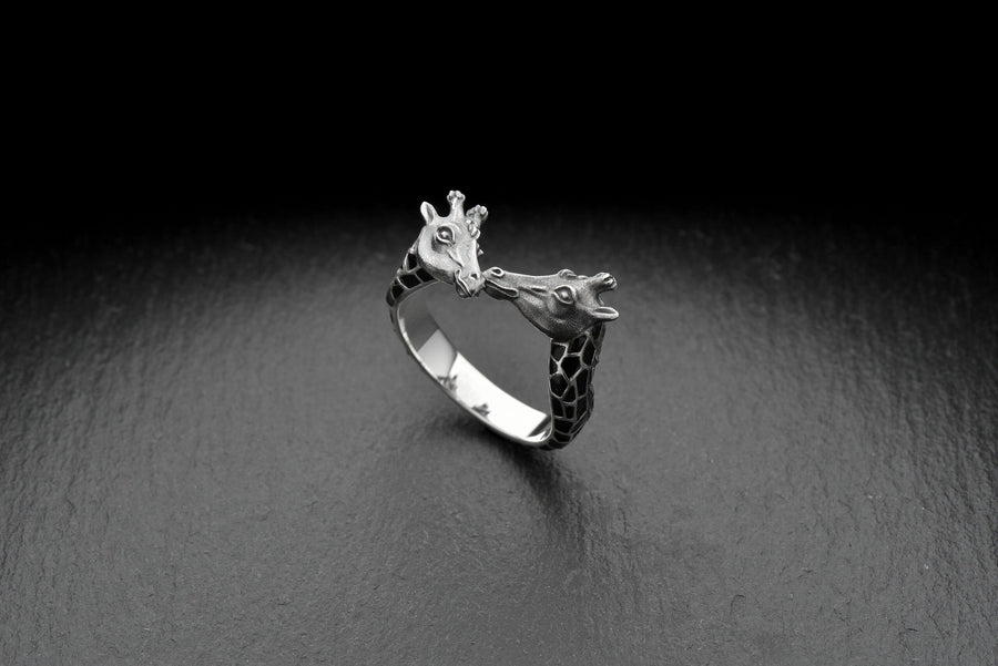 men's gift	animal jewelry	animal ring	silver ring	men gift	giraffe silver ring	giraffe jewelry	giraffe gift	giraffe ring	african travel	african totem	giraffes ring	giraffe lover gift __etsy:7349416840