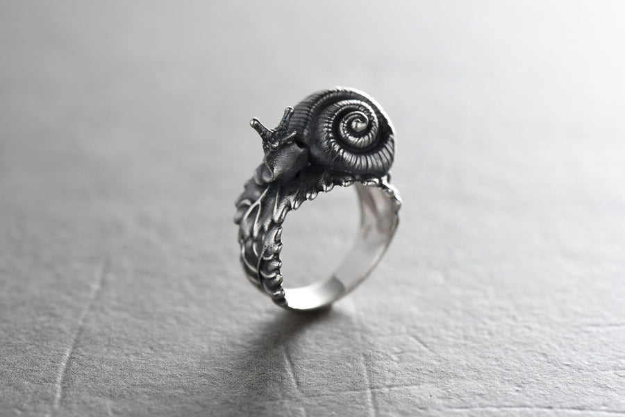 Add a touch of charm and sparkle to your look with an our snail ring! (etsy image id: 7360318633)