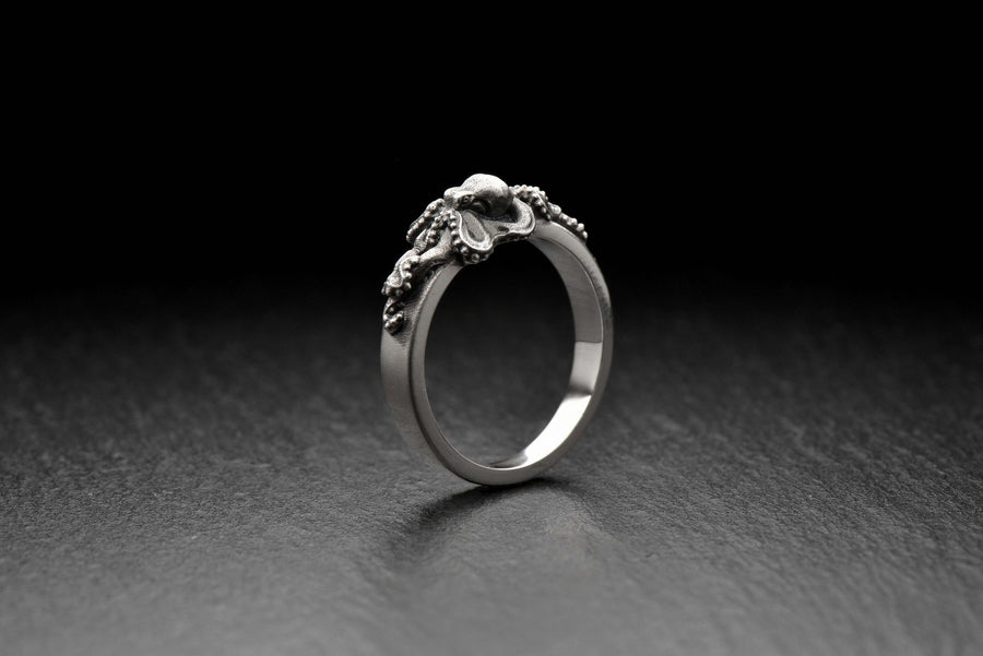 Octopus ring	octopus art	tentacle ring	octopus jewelry	Oktopus-Ring	bague pieuvre (etsy image id: 4194813655)