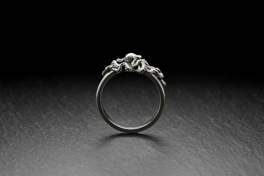Octopus ring	octopus art	tentacle ring	octopus jewelry	Oktopus-Ring	bague pieuvre (etsy image id: 4194813655)