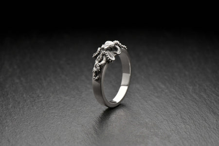 Octopus ring	octopus art	tentacle ring	octopus jewelry	Oktopus-Ring	bague pieuvre (etsy image id: 4194813655)