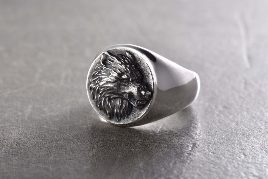 wolf ring	totem	animal jewelry	werewolf	wolf totem	animal ring	silver ring	silver wolf	signet wolf ring	angry wolf ring	wolf	angry wolf	wolf signet (etsy image id: 7244471626)