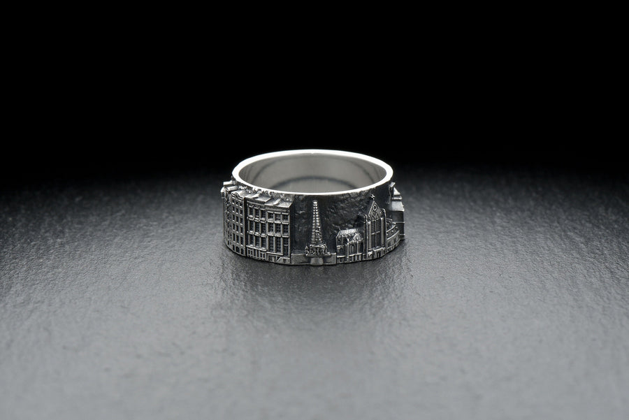amsterdam ring	cityscape ring	amsterdam cityscape	traveler ring	Custom City Ring	city ring	abroad gift	study abroad gift	wedding gift	statement ring	anxiety ring	skyline ring	ring with city (etsy image id: 7309937379)