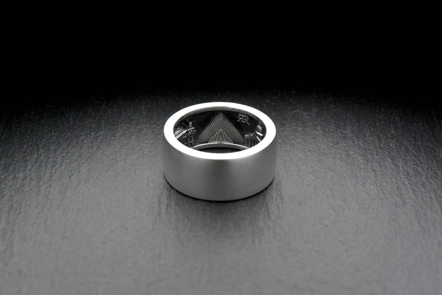 Sterling Silver Paris Cityscape Ring: Secret Compartment Traveler Jewelry (etsy image id: 7261983662)