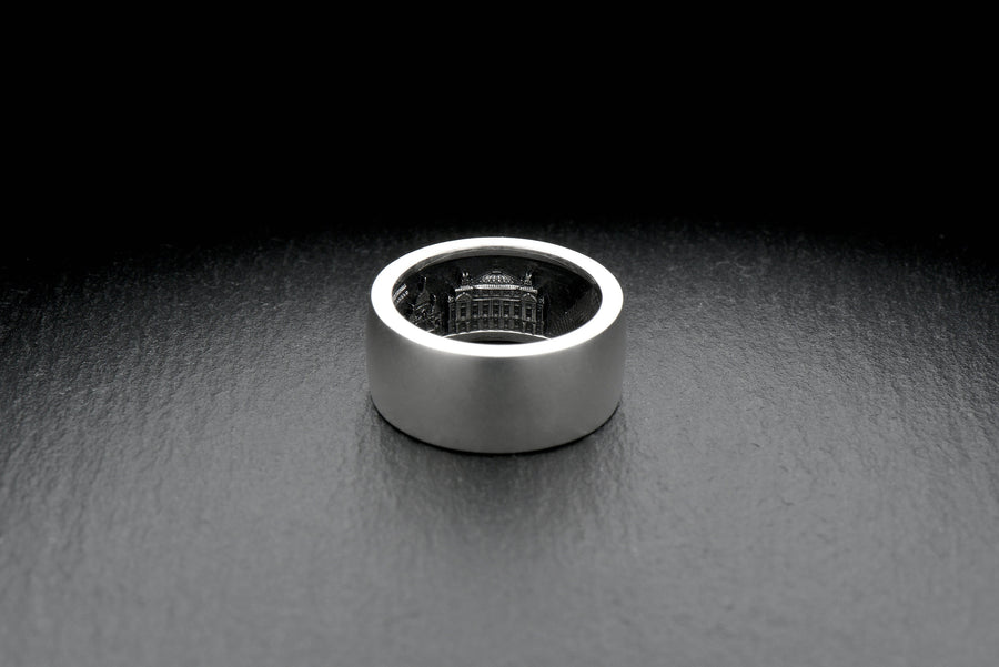 Sterling Silver Paris Cityscape Ring: Secret Compartment Traveler Jewelry (etsy image id: 7261983662)