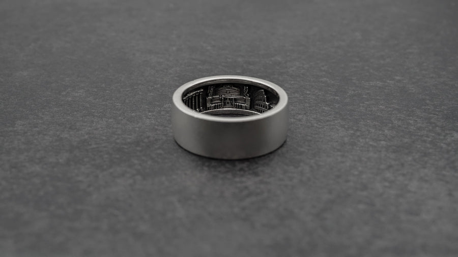 This beautiful Rome ring is the perfect souvenir or gift for any traveler! It celebrates all of Rome's iconic landmarks and symbols, making it an unforgettable keepsake that exudes timeless Italian sophistication. (etsy image id: 7321968379)