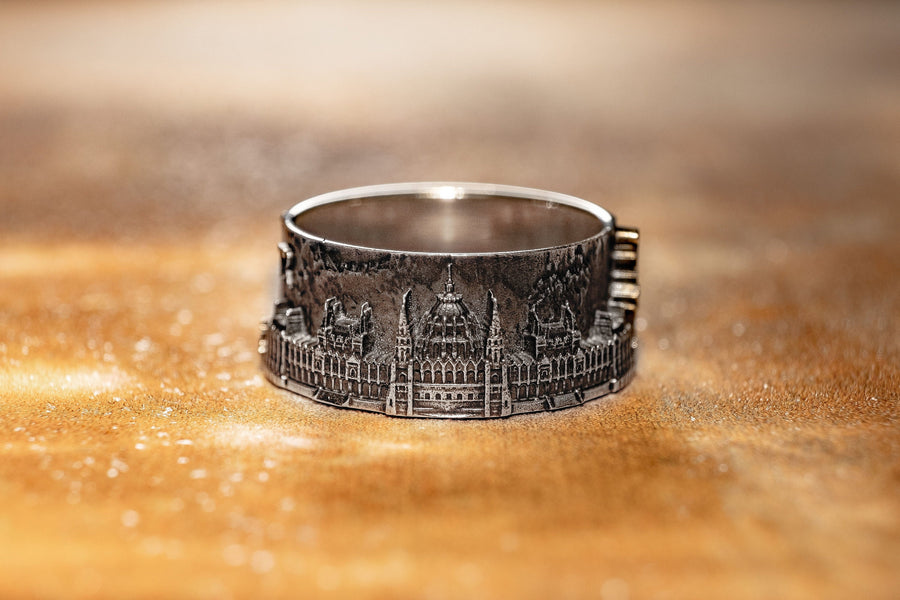 Budapest Cityscape		Statement Rings	Homesick	Skyline Rings	City ring	anniversary gift	ring City (etsy image id: 7335881414)