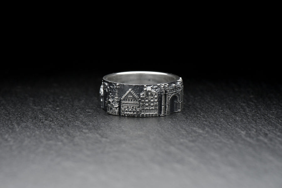 men jewelry	silver ring	Barcelona cityscape	Barcelona ring	Vintage Barcelona	Sagrada Familia	Barcelona-Ring	Bague Barcelone	Spain souvenir	Barcelona souvenir	barcelona	cityscape ring	Shekhtwoman (etsy image id: 7309911489)