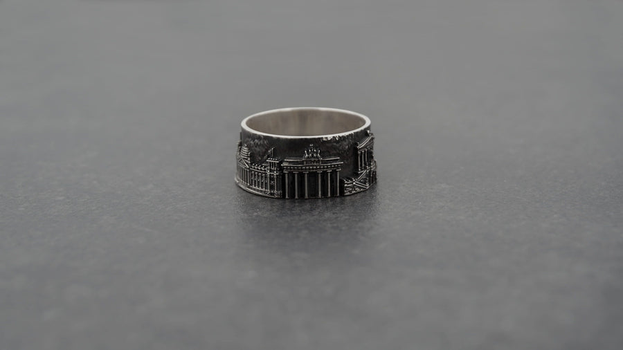 Berlin ring	Berlin cityscape	Berlin jewelry	German souvenir	German jewelry	Reichstag souvenir (etsy image id: 7335649070)
