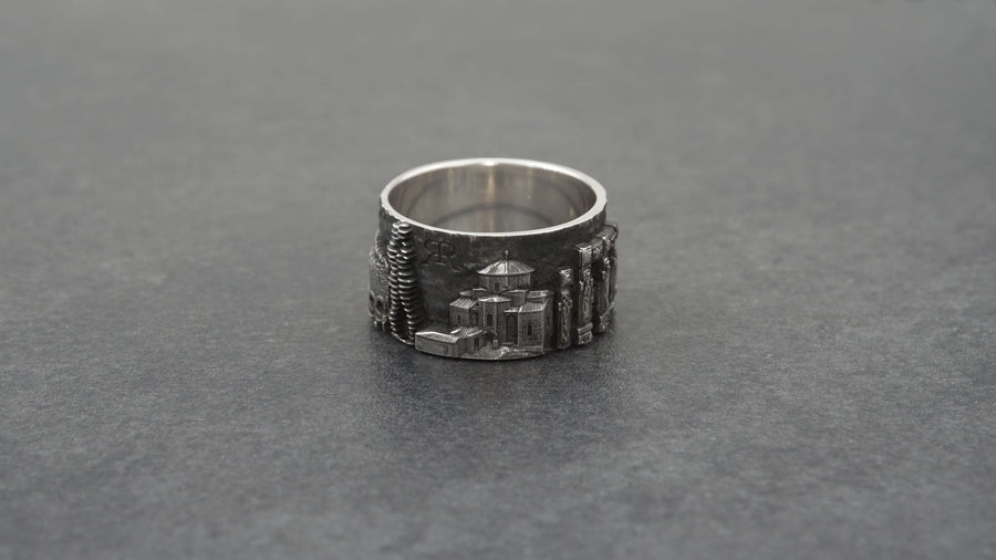 women jewelry	Georgia-Ring	bague géorgie	Georgia souvenir	Georgia skyline	Tbilisi ring	Tbilisi skyline (etsy image id: 7321948533)