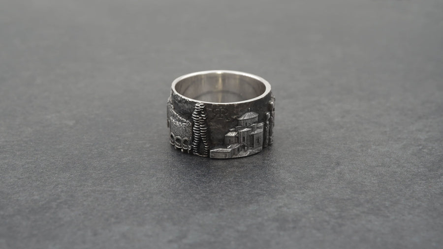 women jewelry	Georgia-Ring	bague géorgie	Georgia souvenir	Georgia skyline	Tbilisi ring	Tbilisi skyline (etsy image id: 7321948533)