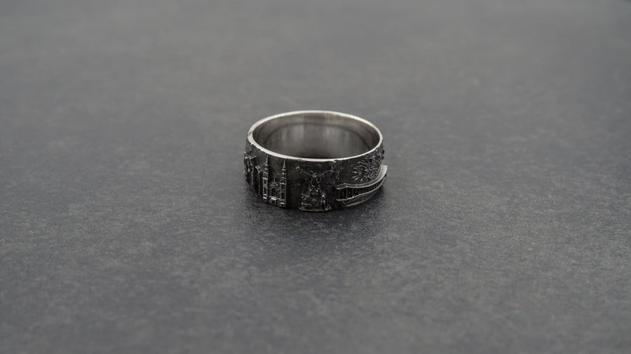 Ottawa ring	Canada ring	Ottawa skyline	Cityscape	canada	fare from home	artery	canada souvenir	shekhtwoman	skyline ring	canada cityscape	cityscape ring	travel gift (etsy image id: 7315617650)