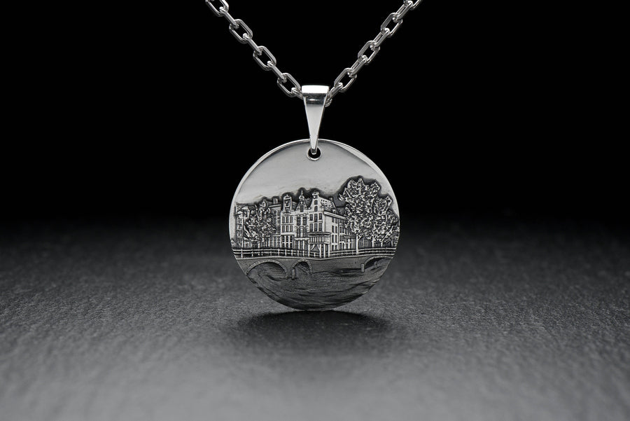 silver pendant	traveller gift	Amsterdam panoram	Amsterdam skyline	classic amsterdam	Holland jewelry	Amsterdamer Ring	bague amsterdam	Holland pendant	amsterdam gift	Amsterdam	Holland	cityscape (etsy image id: 4200701119)