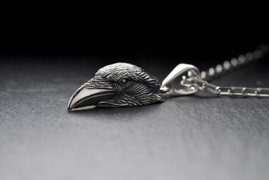 man pendant	women pendant	silver pendant	Raven Pendant	Crow Pendant	Crow jewelry	Gothic jewelry	Raven jewelry	Raven Gothic	Raven necklace	Bird pendant	gothic	crown