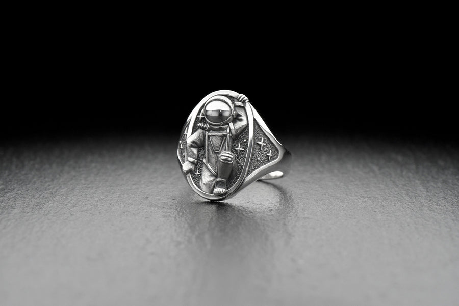 astronaut jewelry	cosmo jewelry	space gift	chilling astronaut	space jewelry	space invader (etsy image id: 4203316320)