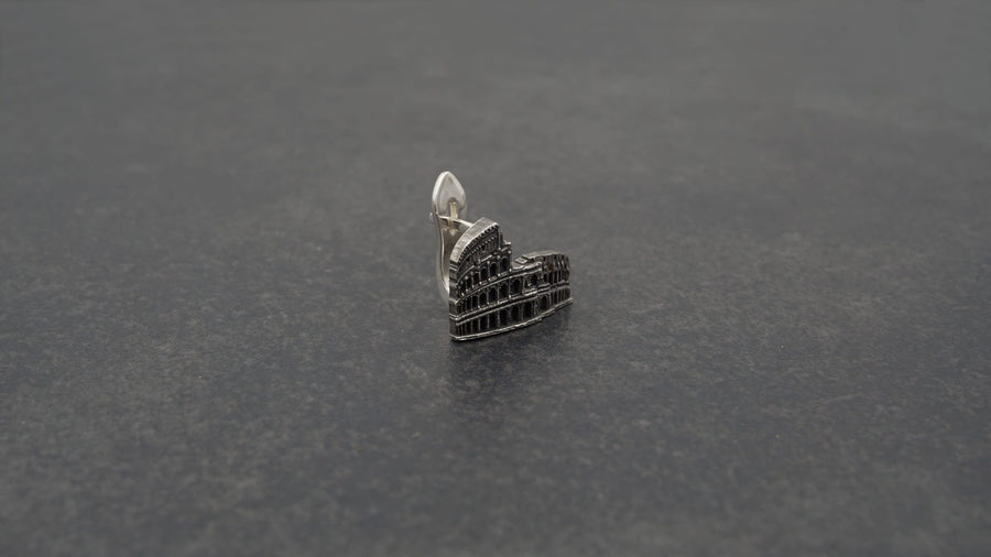 Rome Earring	Silver earring	Rome travel	Rome souvenir	Travel jewelry	souvenir pendant	Coloseum (etsy image id: 5744097993)