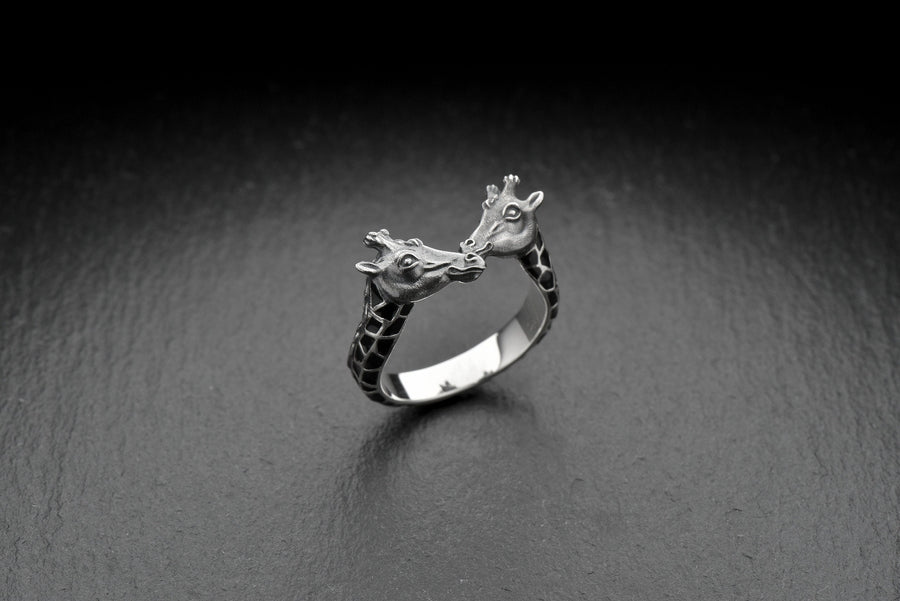 men's gift	animal jewelry	animal ring	silver ring	men gift	giraffe silver ring	giraffe jewelry	giraffe gift	giraffe ring	african travel	african totem	giraffes ring	giraffe lover gift __etsy:7349416840