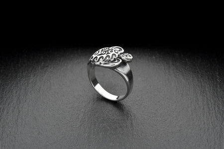 Women gift	Maori ring	Silver Maori Ring	polynesian ring	Sea creature ring	silver polynesian	Sea souvenir	maori jewelry	maori silver	men's ring	Maori Turtle	Turtle ring (etsy image id: 4242786515)