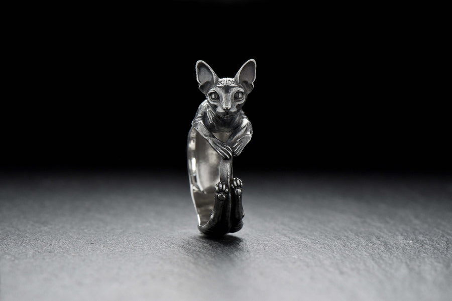 animal silver ring	men jewelry	women jewelry	women silver ring	silver cat ring	cat jewelry	cat silver ring	cat art	cats jewelry	sphinx cat ring	sphinx jewelry	sphinx ring	sphinx (etsy image id: 4425406909)