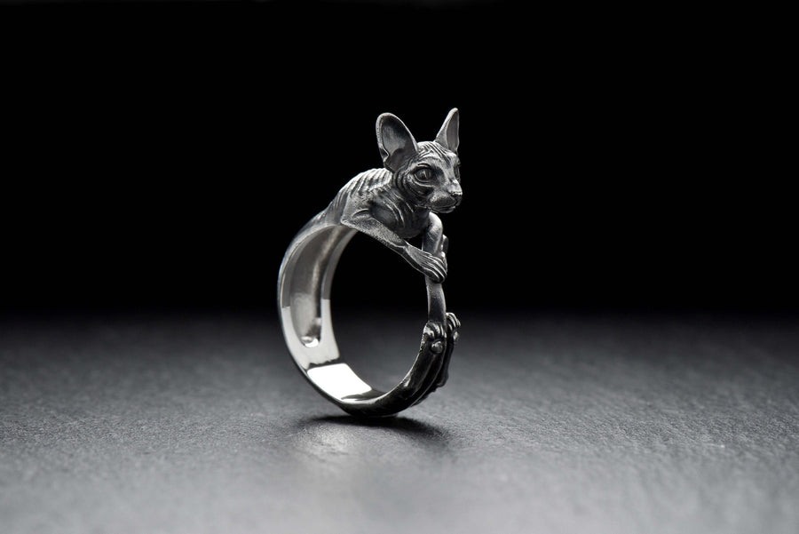 animal silver ring	men jewelry	women jewelry	women silver ring	silver cat ring	cat jewelry	cat silver ring	cat art	cats jewelry	sphinx cat ring	sphinx jewelry	sphinx ring	sphinx (etsy image id: 4425406909)