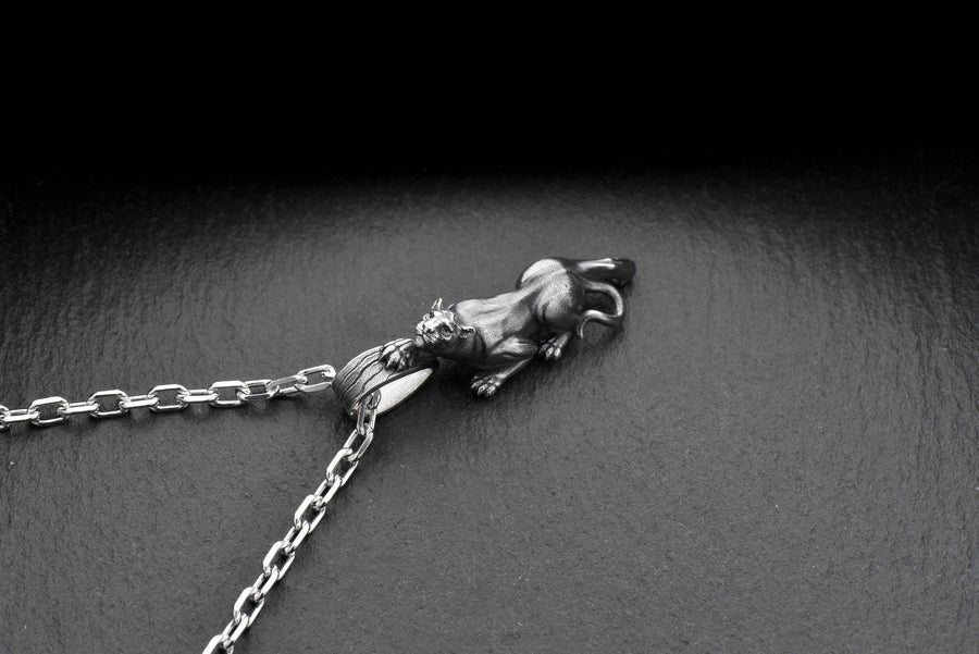 brutal pendant	nature jewelry	Panther pendant	panther	black panther	jaguar jewelry (etsy image id: 4248107471)
