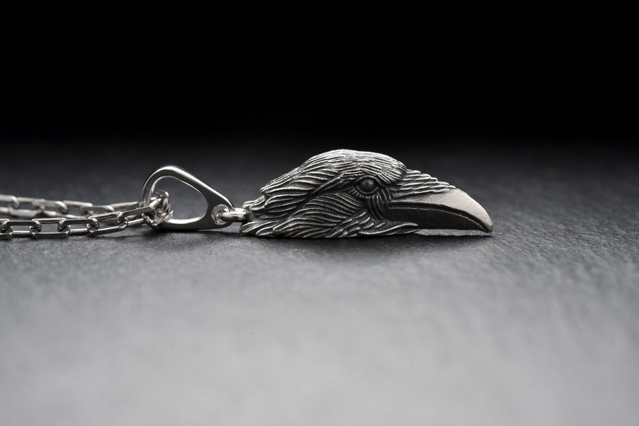 man pendant	women pendant	silver pendant	Raven Pendant	Crow Pendant	Crow jewelry	Gothic jewelry	Raven jewelry	Raven Gothic	Raven necklace	Bird pendant	gothic	crown