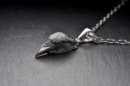 man pendant	women pendant	silver pendant	Raven Pendant	Crow Pendant	Crow jewelry	Gothic jewelry	Raven jewelry	Raven Gothic	Raven necklace	Bird pendant	gothic	crown (etsy image id: 4250701169)