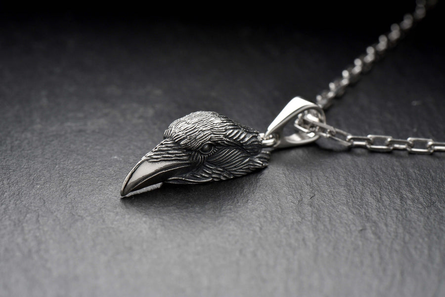 man pendant	women pendant	silver pendant	Raven Pendant	Crow Pendant	Crow jewelry	Gothic jewelry	Raven jewelry	Raven Gothic	Raven necklace	Bird pendant	gothic	crown