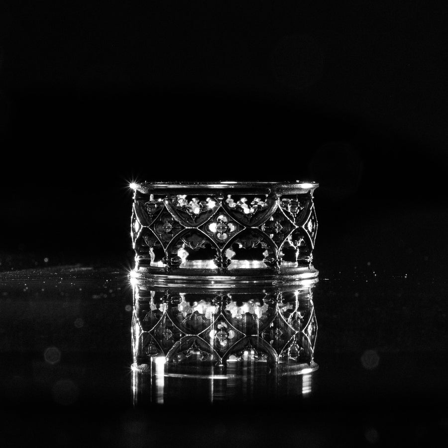 silver gothic	gothic style	statement ring	rare ring	Cathedral ring	gothic architecture	medieval (etsy image id: 4214333624)