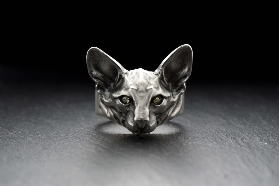 animal silver ring	men ring	men jewelry	women jewelry	women silver ring	silver cat ring	cat jewelry	cat silver ring	cat art	cats jewelry	cats ring	oriental ring	oriental cat (etsy image id: 4378002468)