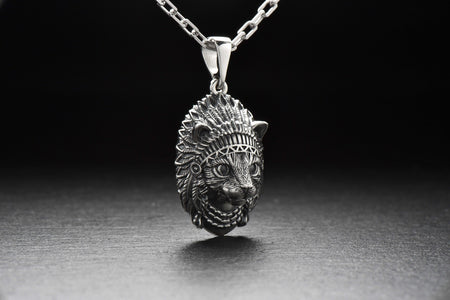 silver pendant	animal jewelry	cat silver	cat pendant	cat necklace	silver necklace	silver cat	cat lover gift	cat	indian	amerind	American Indian	amerind gift (etsy image id: 4301341426)