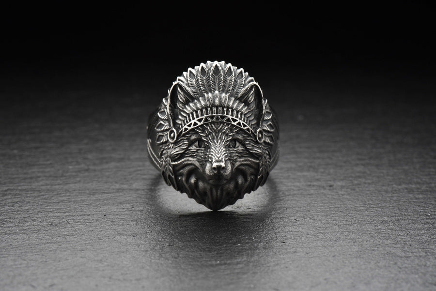 fox ring	silver fox ring	fox jewelry	fox art	silver fox jewelry	bague renard	fuchs ring