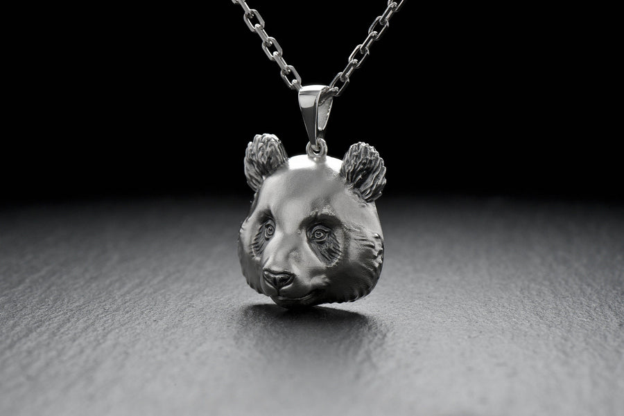 Sterling Silver Panda Pendant Necklace: Wildlife Jewelry Gift (etsy image id: 7420597297)