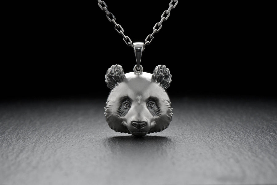 Sterling Silver Panda Pendant Necklace: Wildlife Jewelry Gift (etsy image id: 7420597297)