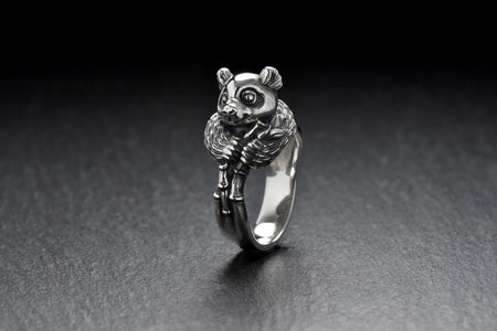 Looking for a stylish and unique accessory for your jewelry collection? Pay attention to our panda ring! This stunning piece is the perfect way to show your love for these adorable creatures. (etsy image id: 4322118714)