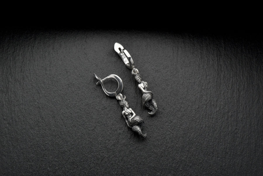 siren earring	mermaid gift	sea gift	siren	Oceanid	water nymph (etsy image id: 4370430061)